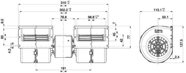 SPAL Double Blower 3 Speed - Image 2