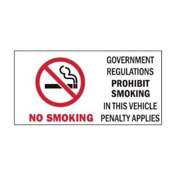 No Smoking Decal