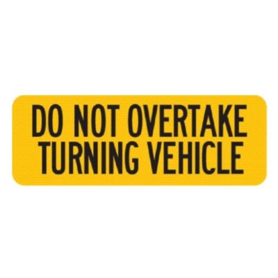 Do Not Overtake Decal