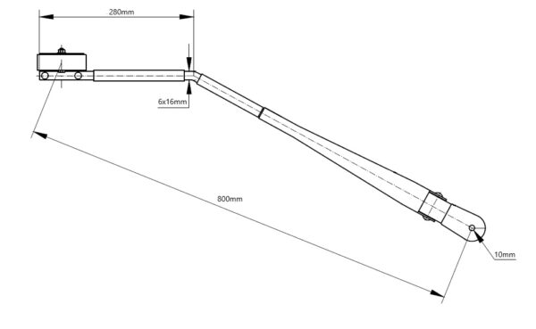 Wiper Arm N/S 800mm - Image 2