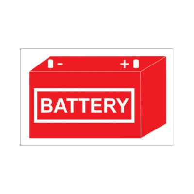 Battery Decal - Reflective